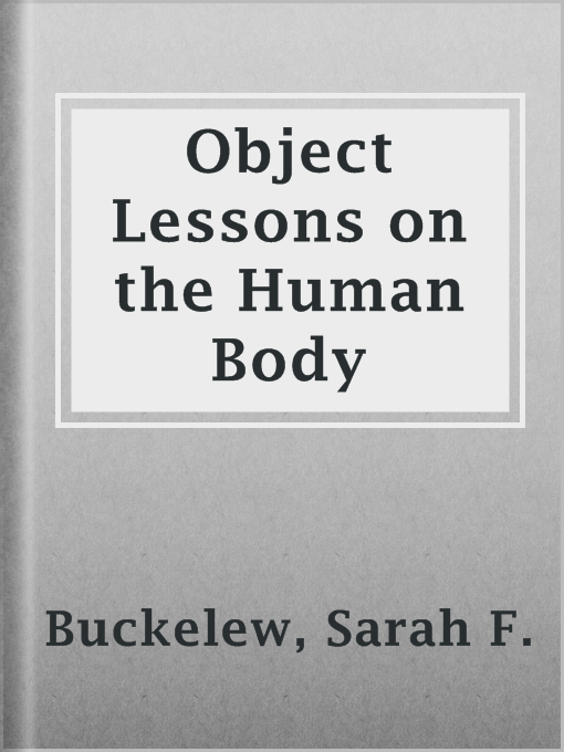 Imagen de portada para Object Lessons on the Human Body